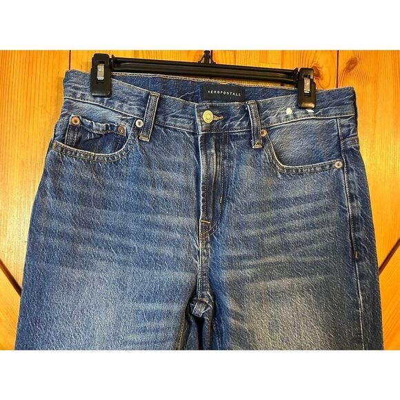 Aeropostale Distressed Medium Wash Relaxed Taper Jeans READ Size 28/32 (8906) - Picture 2 of 10